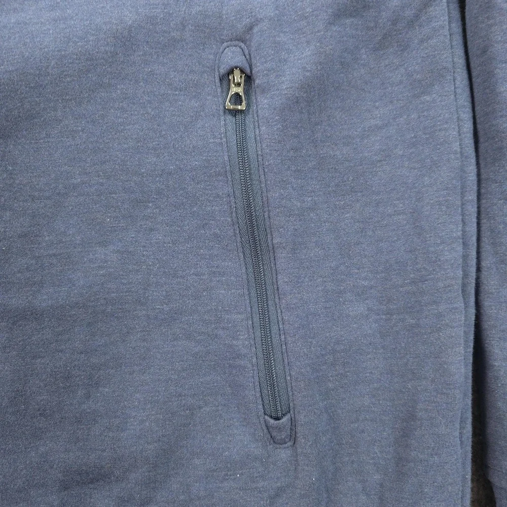 Polo Ralph Lauren Sweatshirt Mens XL Blue Full Zip Mock Neck‎ Pony Logo Viscose